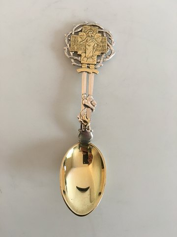 A. Michelsen Christmas Spoon 1914. In Gilded Sterling Silver