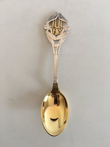 A. Michelsen Christmas Spoon 1918 Gilded sterling silver
