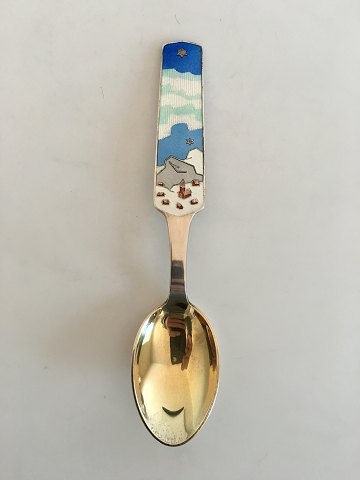 A. Michelsen Christmas Spoon 1963 Sterling Silver with Enamel