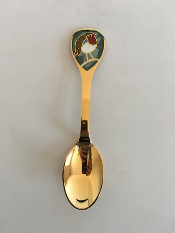 Anton Michelsen Gilded Sterling Silver Christmas Spoon 1981