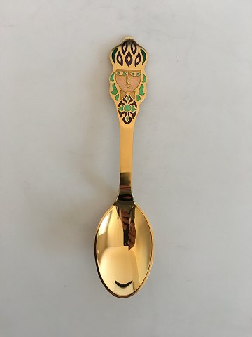 A. Michelsen Gilded Sterling Silver Christmas Spoon  1982