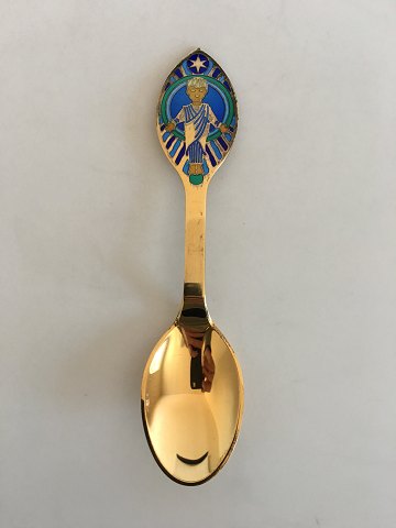 A. Michelsen Christmas Spoon 1984 Gilded Sterling Silver