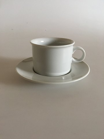 Royal Copenhagen White Domino Coffee cup and saucer