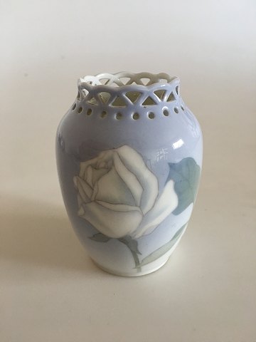 Royal Copenhagen Art nouveau Vase with Pierced top No 363/224