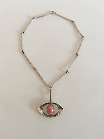 N.E. From Necklace with pendent Pink Stone