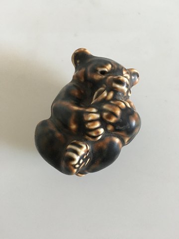 Royal Copenhagen Stoneware Figurine Brown Bear Cup No. 21434