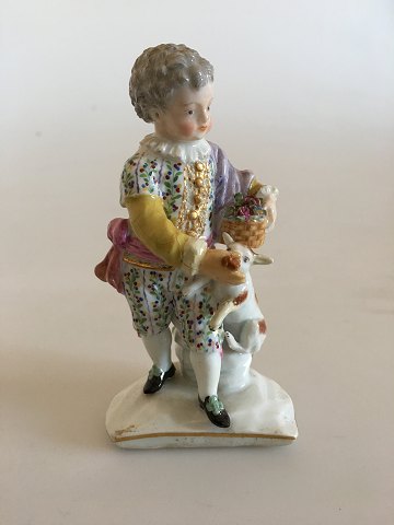 Meissen Figurine Boy with Dog