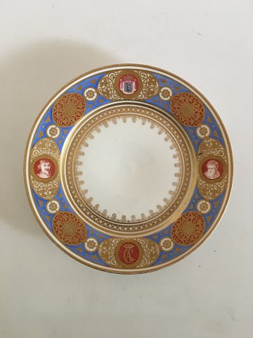 Bing & Grondahl Plate from the Oldenborgske Stel from 1861, designed by 
Christian Hansen