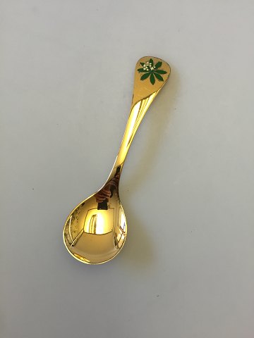 Georg Jensen Annual Spoon 1975 in gilded Sterling Silver