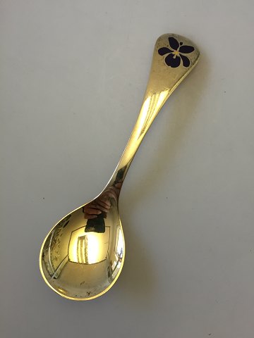 Georg Jensen Annual Spoon 1977 in gilded Sterling Silver