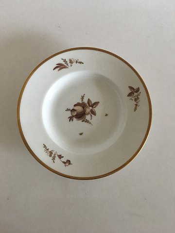 Royal Copenhagen RC Brown Rose Soup Plate 688/10515