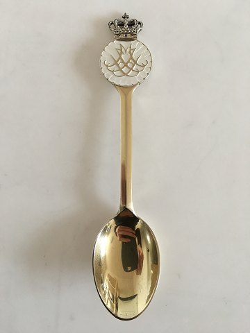 Anton Michelsen Commemorative Spoon In gilded Sterling Silver from 1967