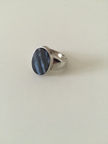 Georg Jensen Sterling Silver Ring with Stone No 90F