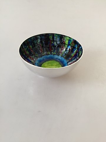 Anton Michelsen Inger Hanmann Sterling Silver bowl with enamel