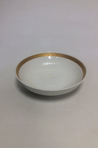 Royal Copenhagen Gold Fan Potato bowl No 11526