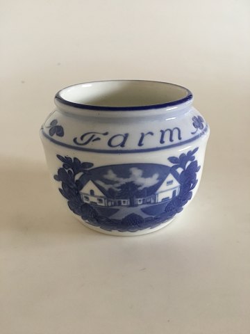 Royal Copenhagen Art Nouveau Butter bowl "Bel Colles Farm"