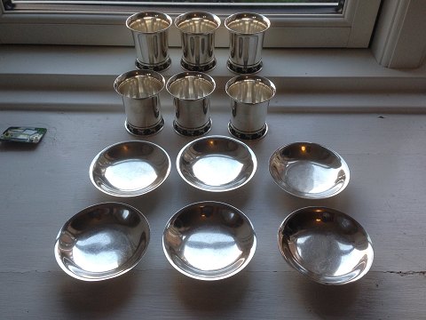 Large Set Georg Jensen Sterling Silver Harald Nielsen Cup and bowl No 639