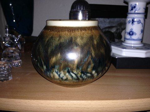 Bing & Grondahl Stoneware Unique Vase by Cathinka Olsen No 480