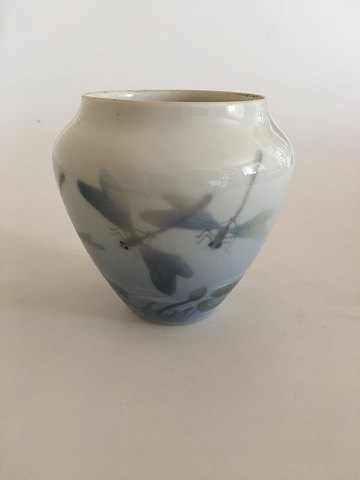 Bing & Grondahl Art Nouveau Vase with 5 Dragonflies No 3765/5 No 6