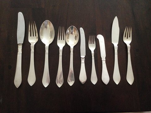 Georg Jensen Sterling Silver Continental Flatware Set 100 pieces