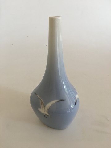 Bing and Grondahl Triangular Art Nouveau Vase with Seagulls No 1714759