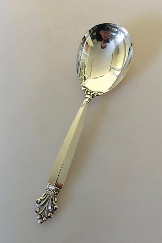 Georg Jensen Sterling Silver Acanthus Large Serving Spoon No 99