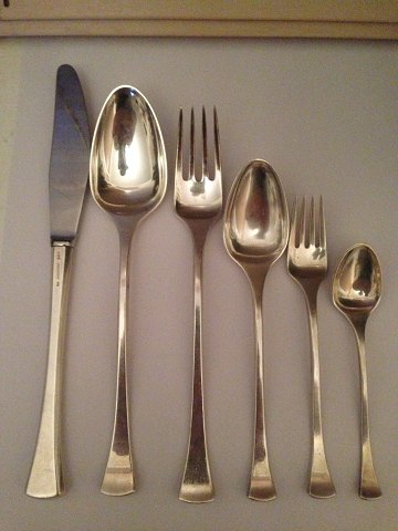 Hans Hansen Sterling Silver Flatware Kristine 36 pieces Karl Gustav Hansen