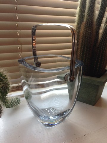 A. Dragsted Sterling Silver and Stromberg Hytten Glass Icebucket