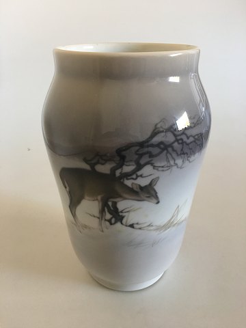 Royal Copenhagen unique vase by Johannes Larsen from 1924