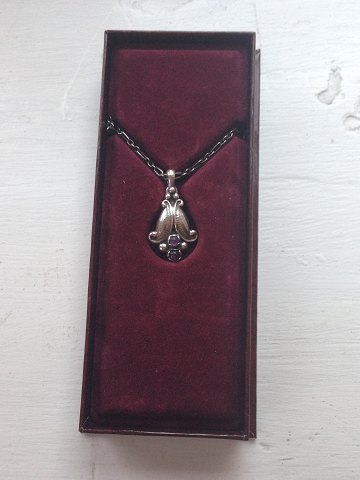 Georg Jensen Sterling Silver Annual Pendant with amethyst from 1993