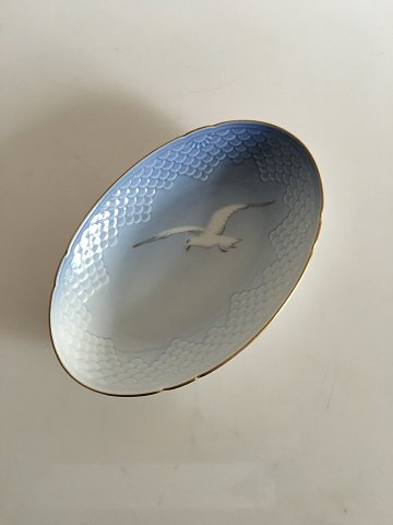 Bing & Grondahl Seagull with Gold Oval Bowl No 39