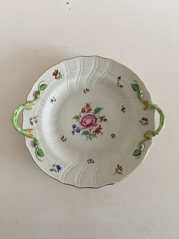 Herend Hungary Cake Tray, Handpainted with Flowers