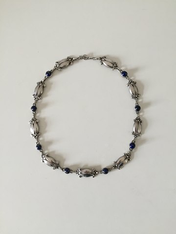 Georg Jensen Sterling Silver Necklace with Lapis Lazuli No 15