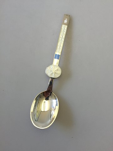 A. Michelsen Sterling Silver with Enamel Spoon of the Month no. 1 designed ny 
Paul René Gauguin