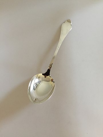 Huge Bernstorff Silver Serving Spoon