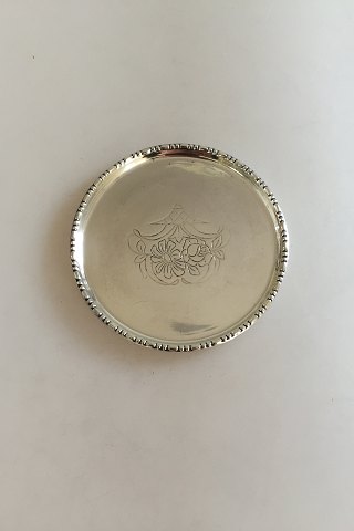 Set of 3 Glas coasters in Silver
