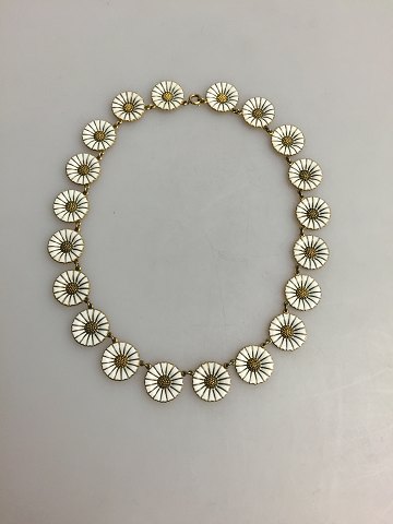 Anton Michelsen Daisy Necklace in Gilded Sterling Silver and Enamel