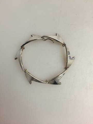 Bent Knudsen Sterling Silver Sharkfin Bracelet