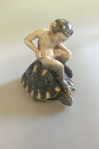 Royal Copenhagen Knud Kyhn Faun/Pan on a Turtle No 1880