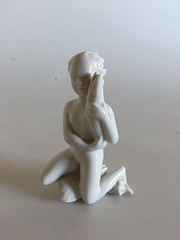 Rørstrand figurine of Boy with Fish
