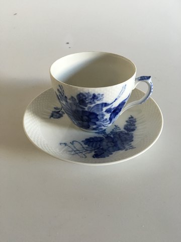 Royal Copenhagen Blue Flower Curved Coffee Cup and Saucer No 1870