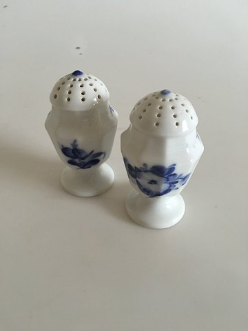 Royal Copenhagen Blue Flower Angular Salt and Pepper Shakers No 8584