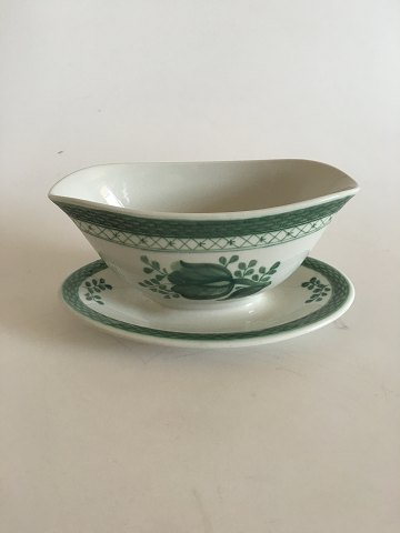 Royal Copenhagen Green Tranquebar Sauce Bowl No 2391