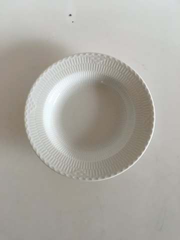 Royal Copenhagen White Half Laced Deep Plate No 604