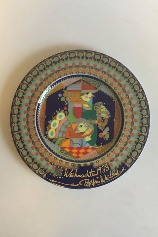 Bjorn Wiinblad Rosenthal Christmas Plate from 1973