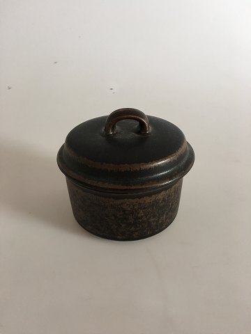 Arabia Stoneware. Ruska Sugar Bowl with Lid