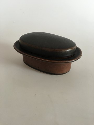 Arabia Stoneware. Ruska Butter Box with Lid.