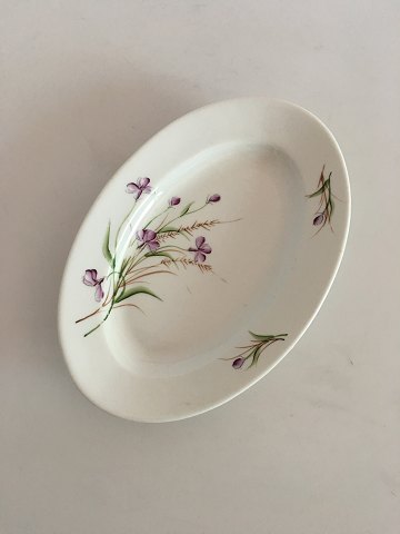 Bing & Grondahl Oval Serving Platter with Purple Flower