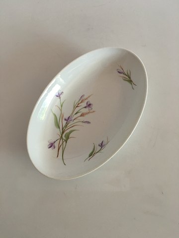 Bing & Grondahl Oval Platter with Purple Flower