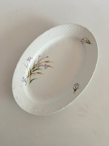 Bing & Grondahl Oval Serving Platter with Purple Flower